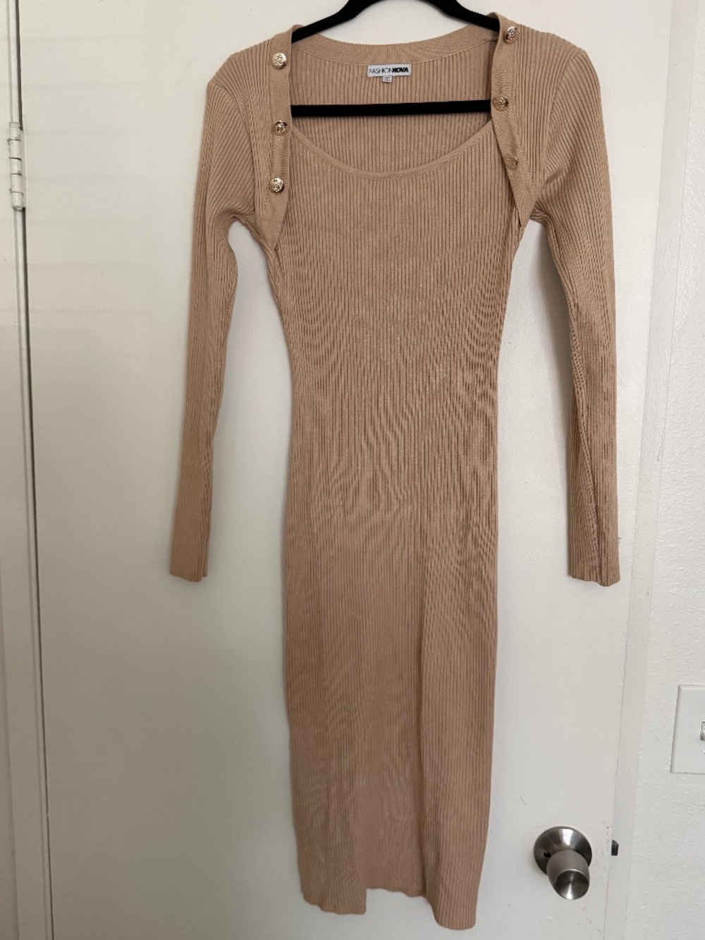 Beige Stretchy dress